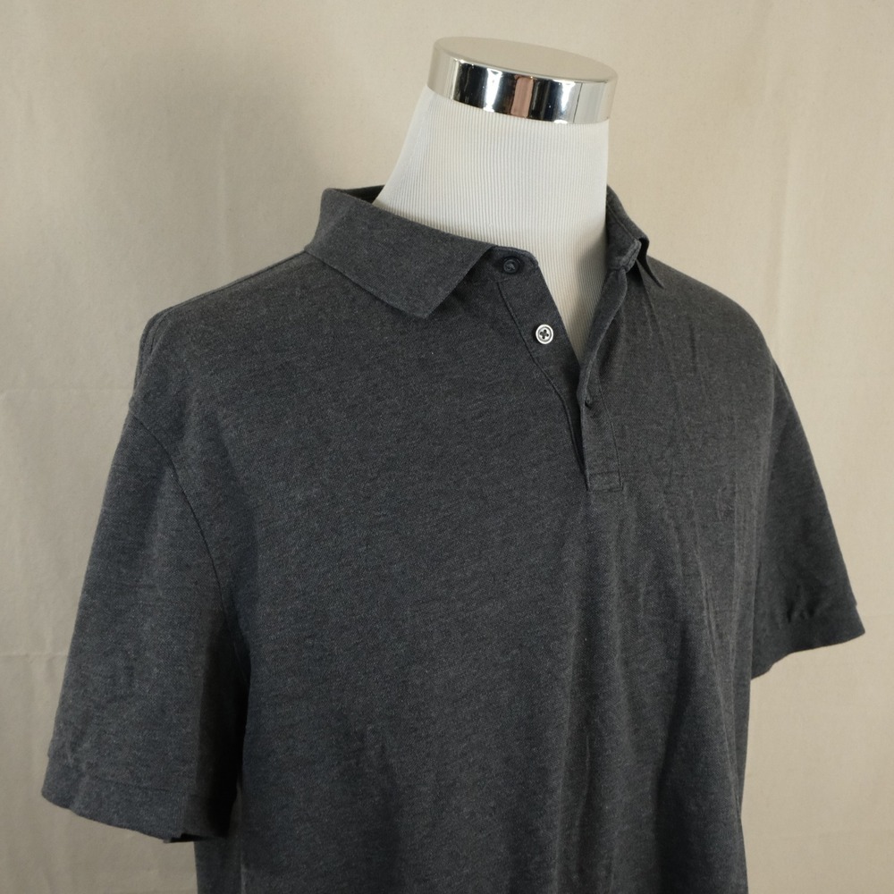 Charles Tyrwhitt XL Casual Polo Shirt Gray Cotton Blend Business Preppie Mens
